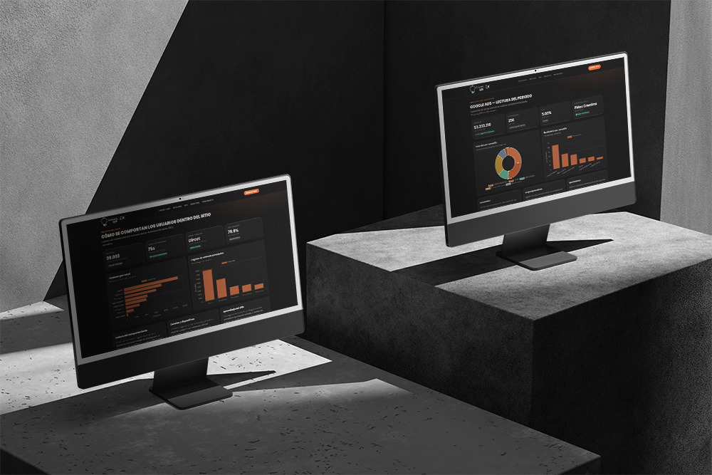 Tableros de resultados de Google Ads y analítica web de Gulupa Digital