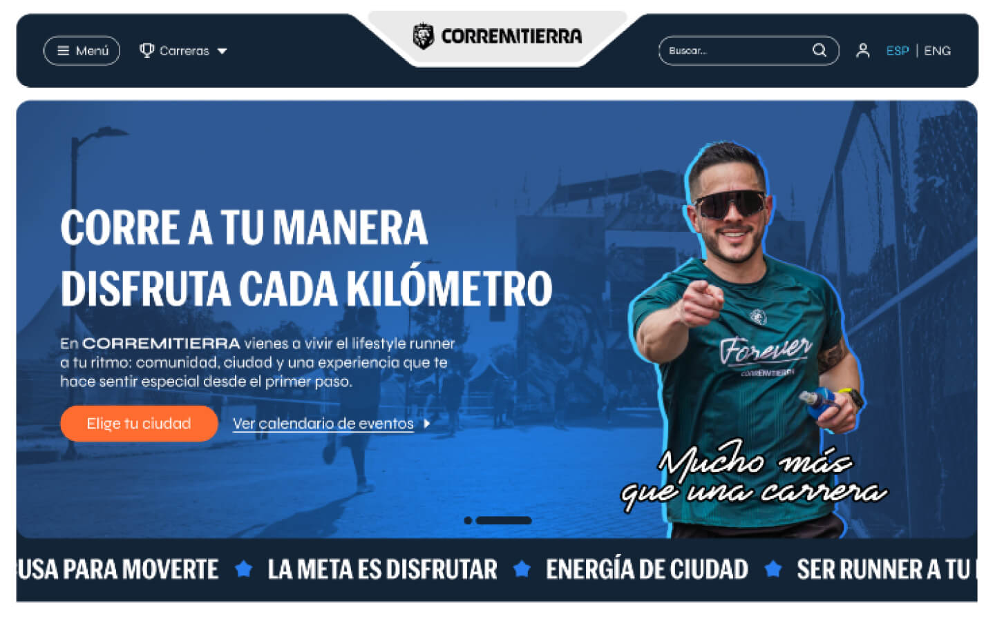Corre Mi Tierra · Home · escritorio