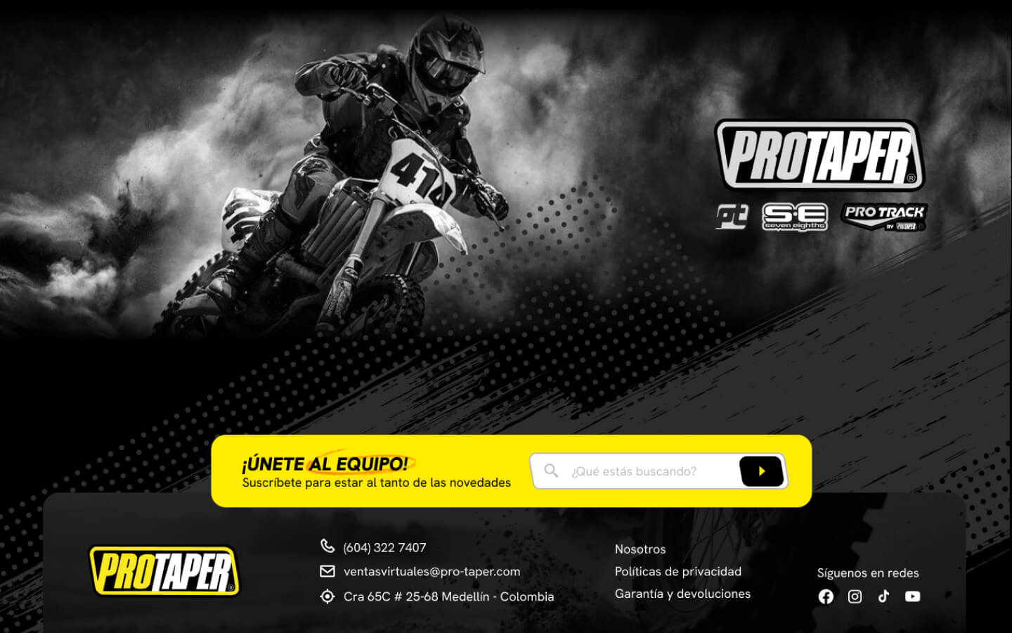 Protaper · Página interna · Únete al equipo