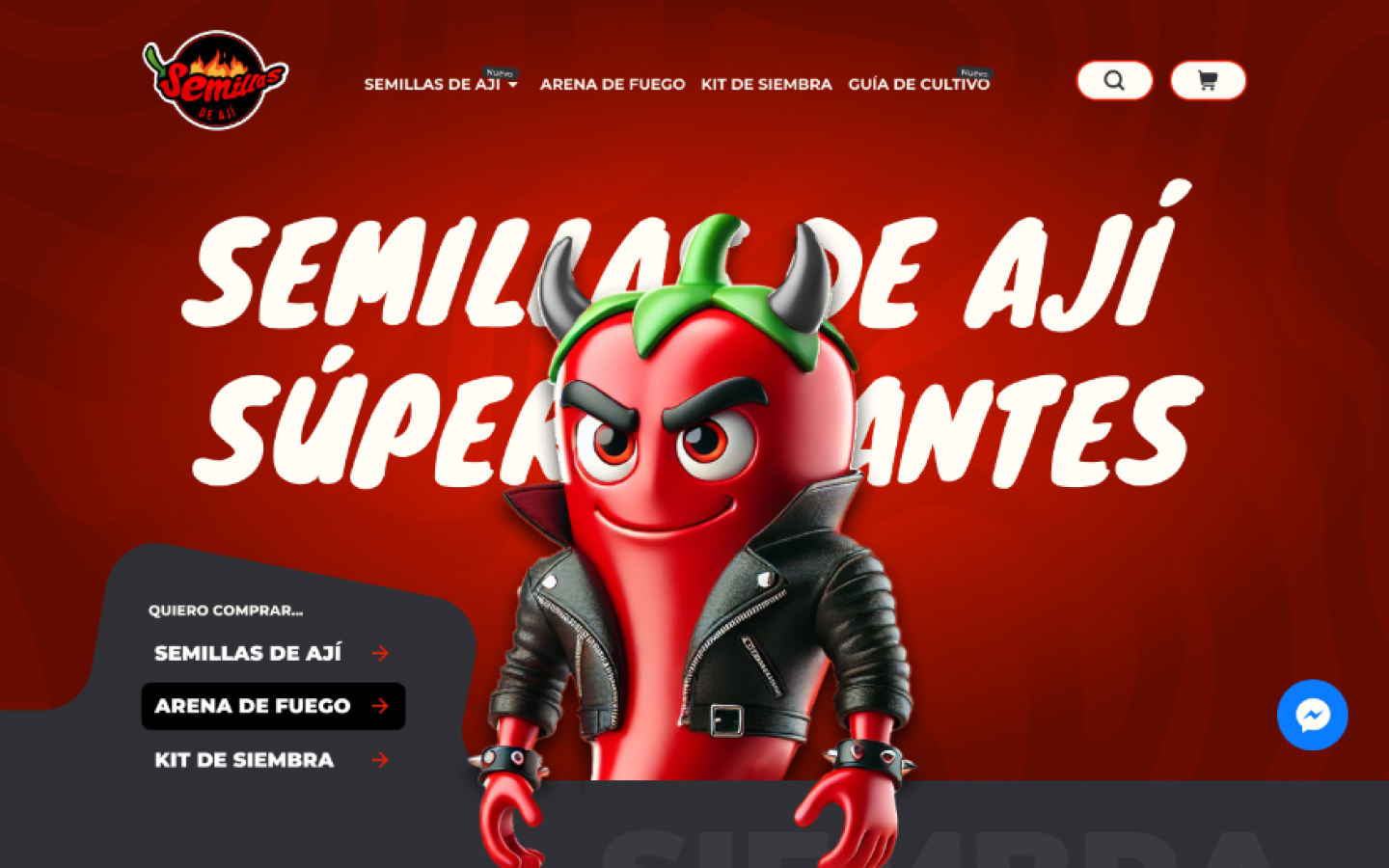 Semillas de Ají · Home · escritorio