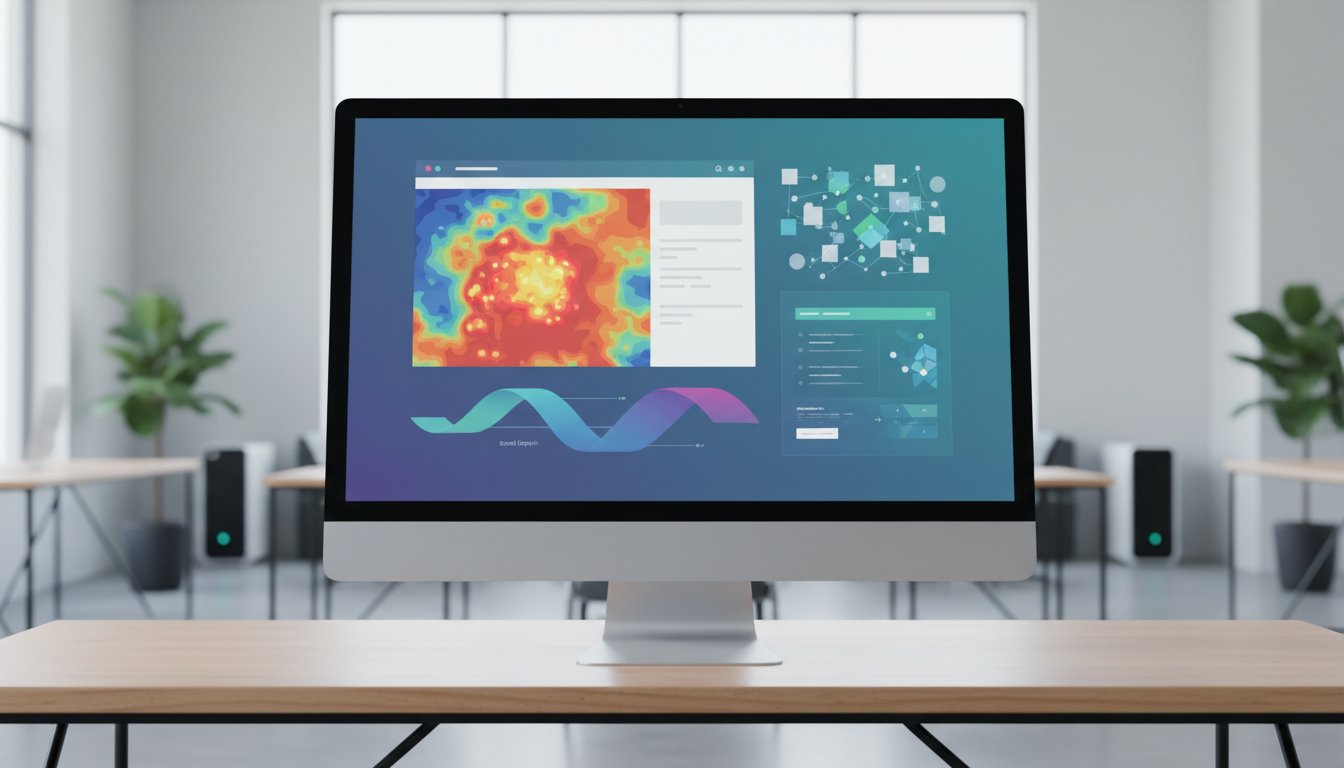 Diseño web para empresas en Medellín: por qué no convierte | Gulupa Digital Mapa de calor y analítica para medir conversión en una web empresarial