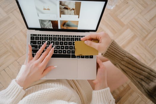 Imagen de compra online y e-commerce
