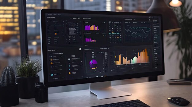 Dashboard de marketing con métricas y automatización para una agencia con IA.