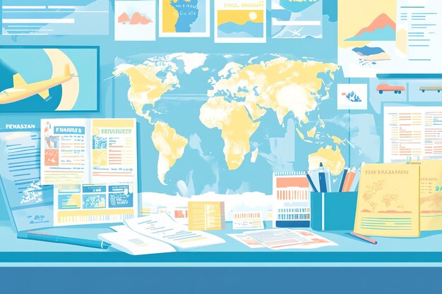 Espacio de agencia de viajes para un artículo sobre desarrollo web para agencias hispanas en Estados Unidos