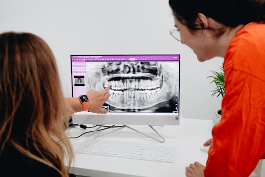 Clínica dental con enfoque digital para ilustrar diseño web para clínicas dentales hispanas en Miami